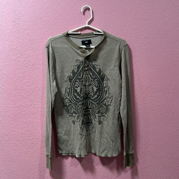 Obey Propaganda Men’s Small Henley Shirt - Picture 1 of 5
